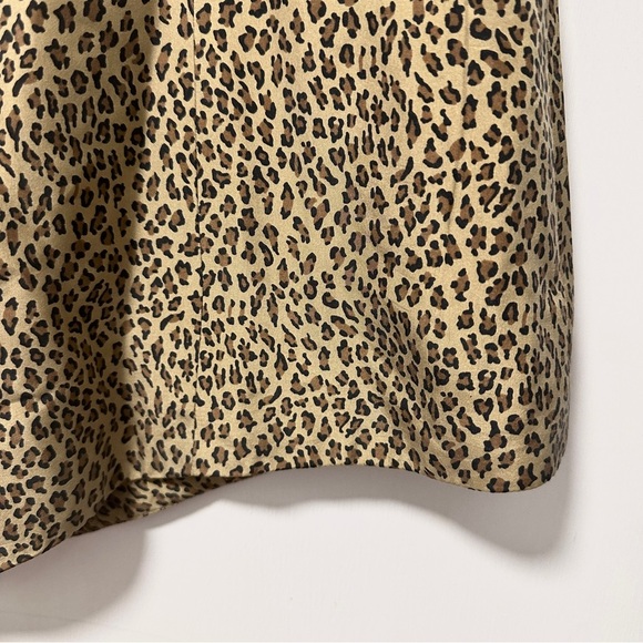 Vintage Glory Anne Pinkerton Cheetah Print Silk Beige Vest Women’s Size Large - Picture 13 of 16